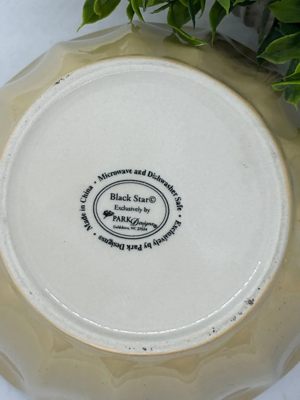 Park Designs Black Star Batter Bowl RARE FIND Brand New Unused